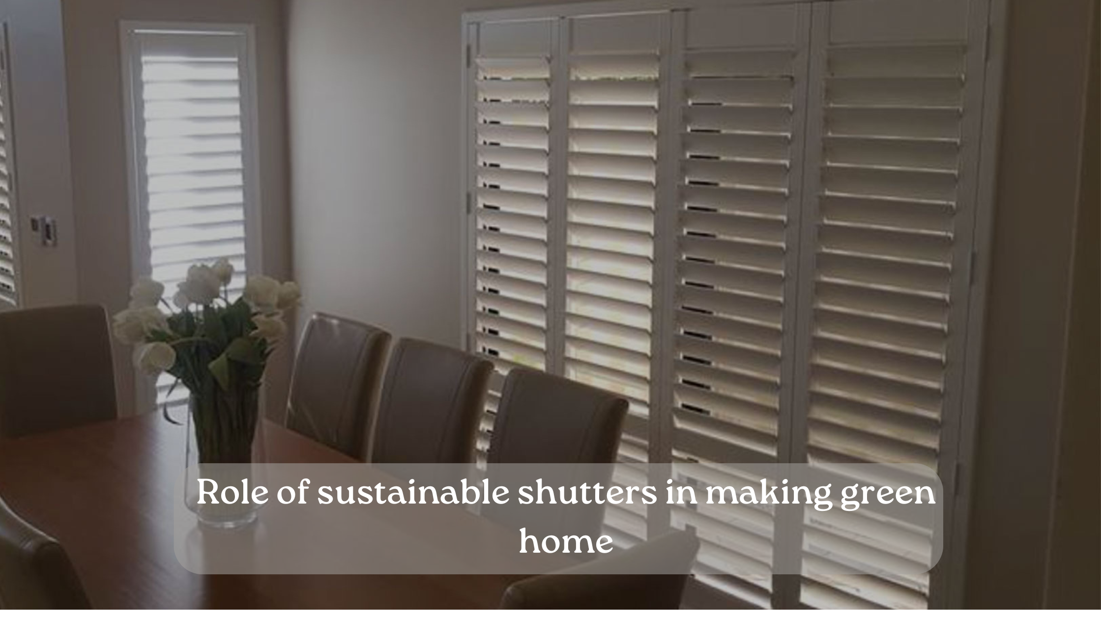 How Sustainable Shutters Contribute To A Greener Home?
